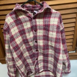 Vintage International News Long Sleeve Heavy Plaid Work Shirt - XL
